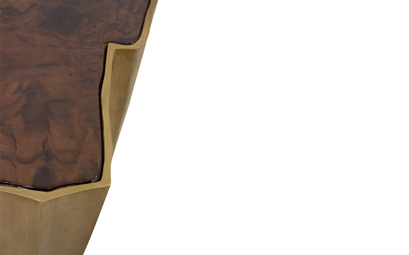 SEQUOIA | Tavolino in ottone dal design moderno by BRABBU